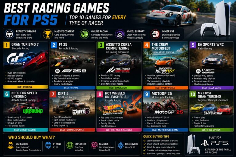 Top 10 Best Racing Games for PS5 (Recommended)