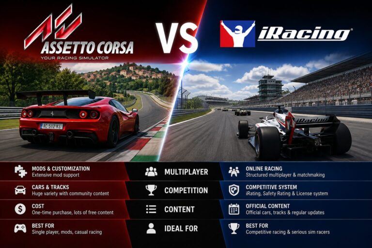 Assetto Corsa vs iRacing
