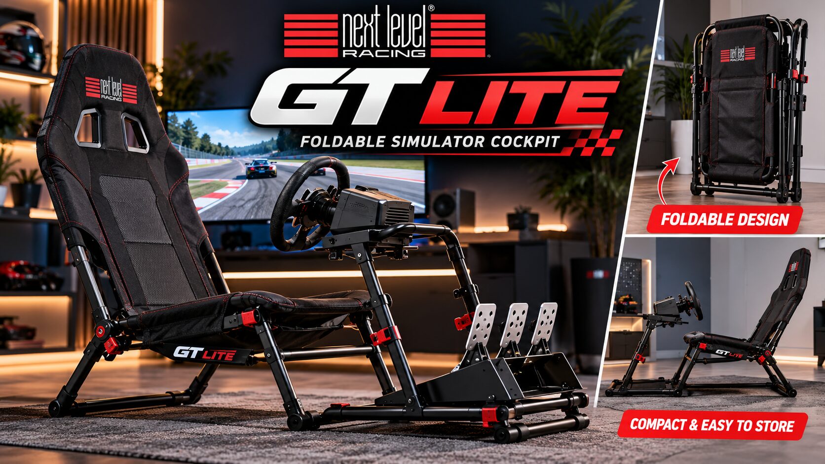 GT Lite Foldable Racing Cockpit